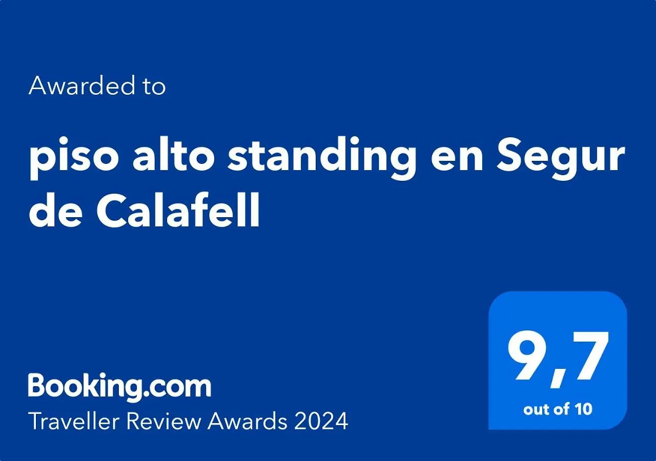 Piso Alto Standing En Segur De Calafell Apartman